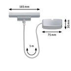 Paulmann URail Einspeisung Kabel 1m max. 100W Chrom matt