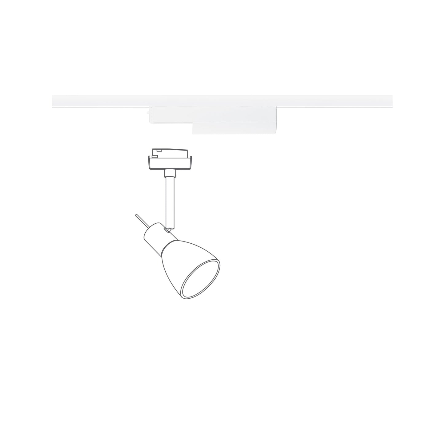 Paulmann URail Schienenadapter 175x20mm Signalweiß