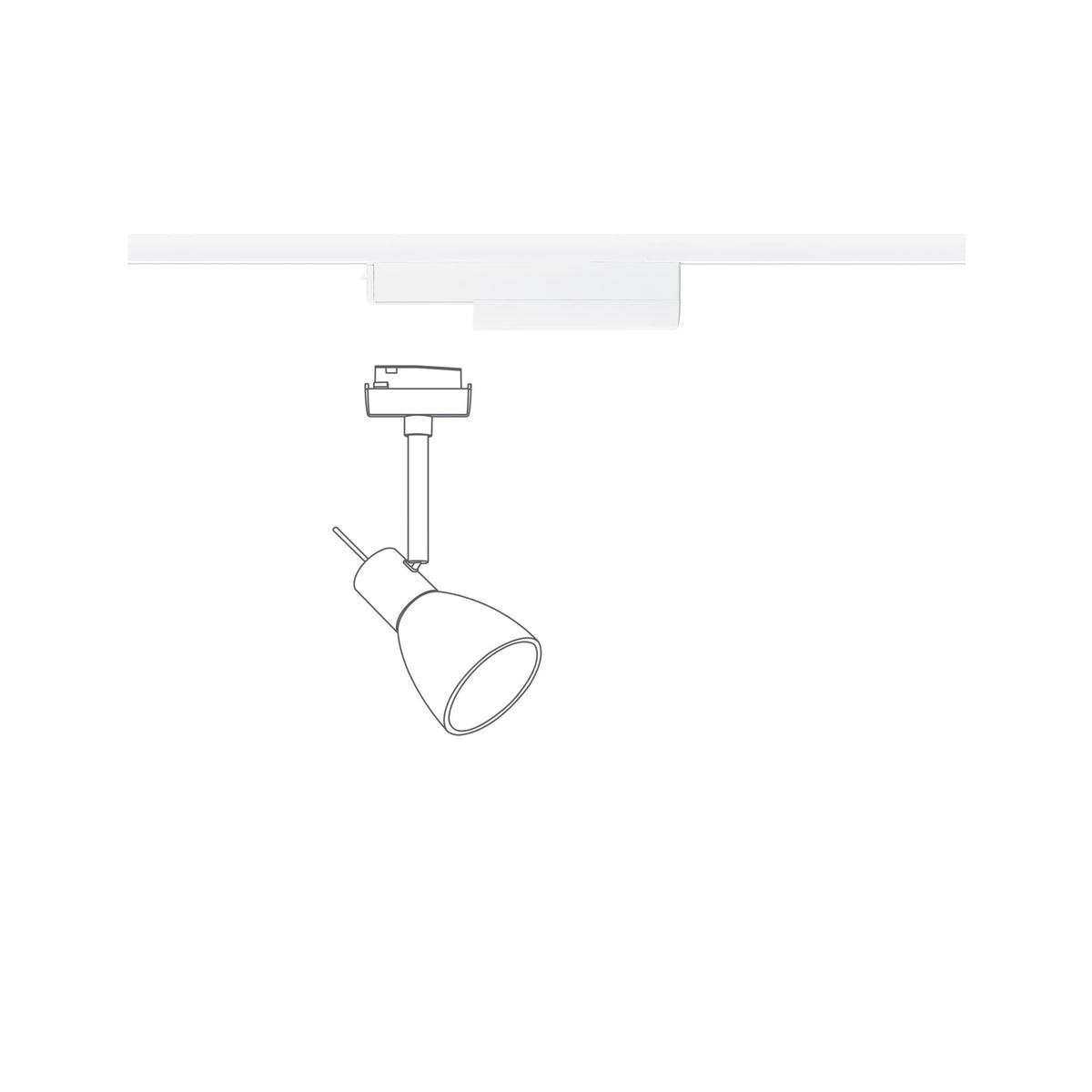 Paulmann URail Schienenadapter 175x20mm Signalweiß