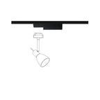 Paulmann URail Schienenadapter 175x20mm Schwarz matt