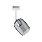 Paulmann URail Schienenspot Blossom G9  max. 10W  dimmbar 230V Signalweiß#Rauchglas