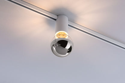 Paulmann URail Schienenspot Socket E27  max. 20W  dimmbar 230V Signalweiß