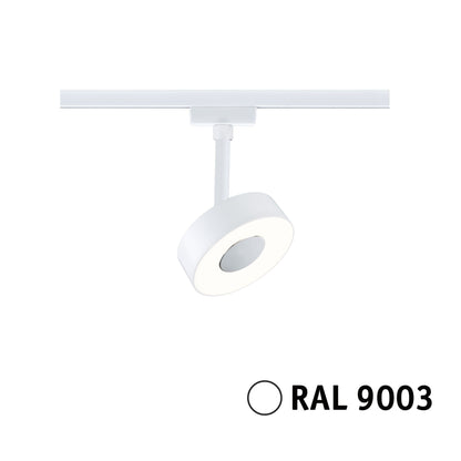 Paulmann URail LED Schienenspot Circle Einzelspot 210lm 5W 3000K dimmbar 230V Signalweiß