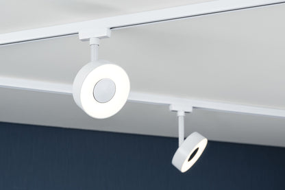 Paulmann URail LED Schienenspot Circle Einzelspot 210lm 5W 3000K dimmbar 230V Signalweiß