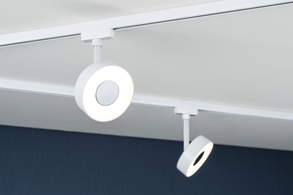 Paulmann URail LED Schienenspot Circle Einzelspot 220lm 5W 4000K dimmbar 230V Signalweiß