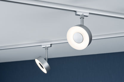 Paulmann URail LED Schienenspot Circle   210lm 5W White Switch  230V Chrom matt