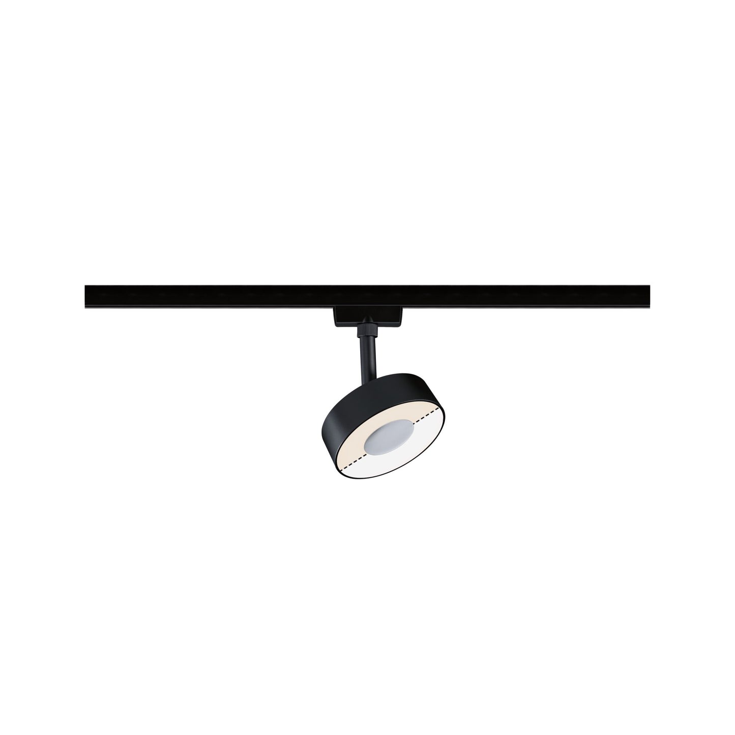 Paulmann URail LED Schienenspot Circle   210lm 5W White Switch  230V Schwarz matt