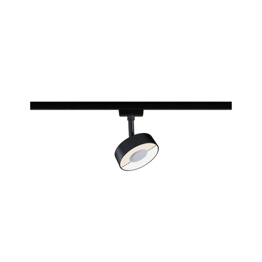 Paulmann URail LED Schienenspot Circle   210lm 5W White Switch  230V Schwarz matt