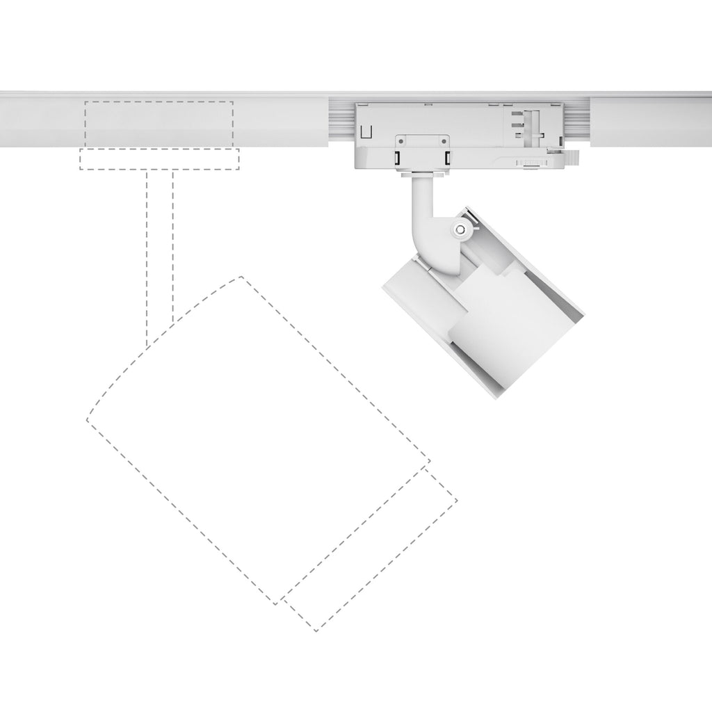 Paulmann ProRail3 LED Schienenspot Kratos  36° 36°  1000lm 9W 3000K  230V Silber