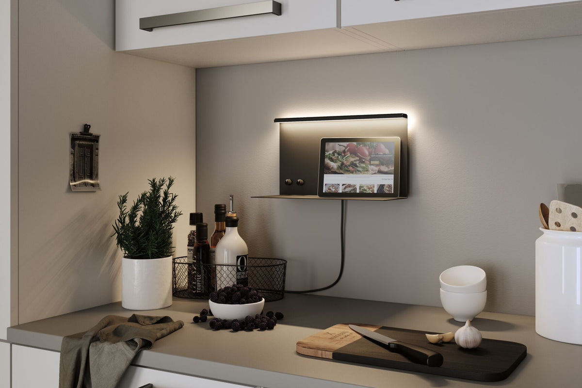 Paulmann LED Wandleuchte Jarina    3000K 540lm / 200lm 230V 4,5 / 1x1,6W dimmbar Schwarz matt