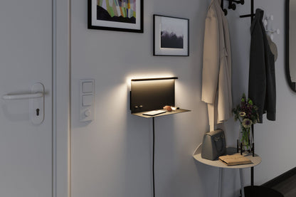 Paulmann LED Wandleuchte Jarina    3000K 540lm / 200lm 230V 4,5 / 1x1,6W dimmbar Schwarz matt