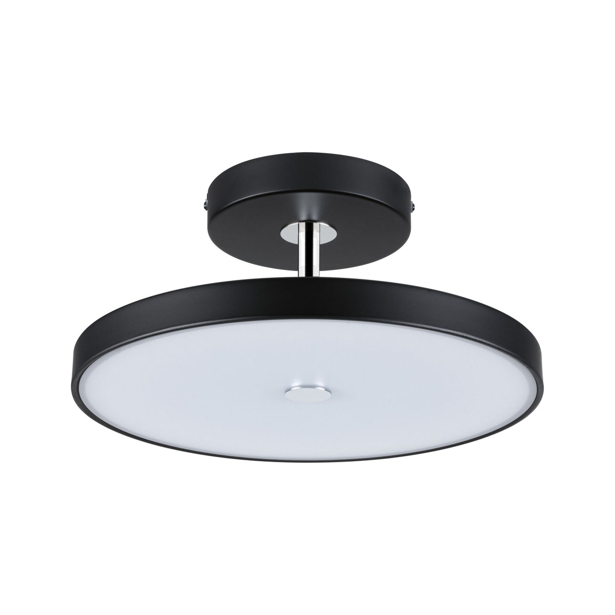 Paulmann LED Deckenleuchte Hildor Smart Home Zigbee 3.0    2700K 2000lm 230V 25W dimmbar Schwarz matt#Chrom