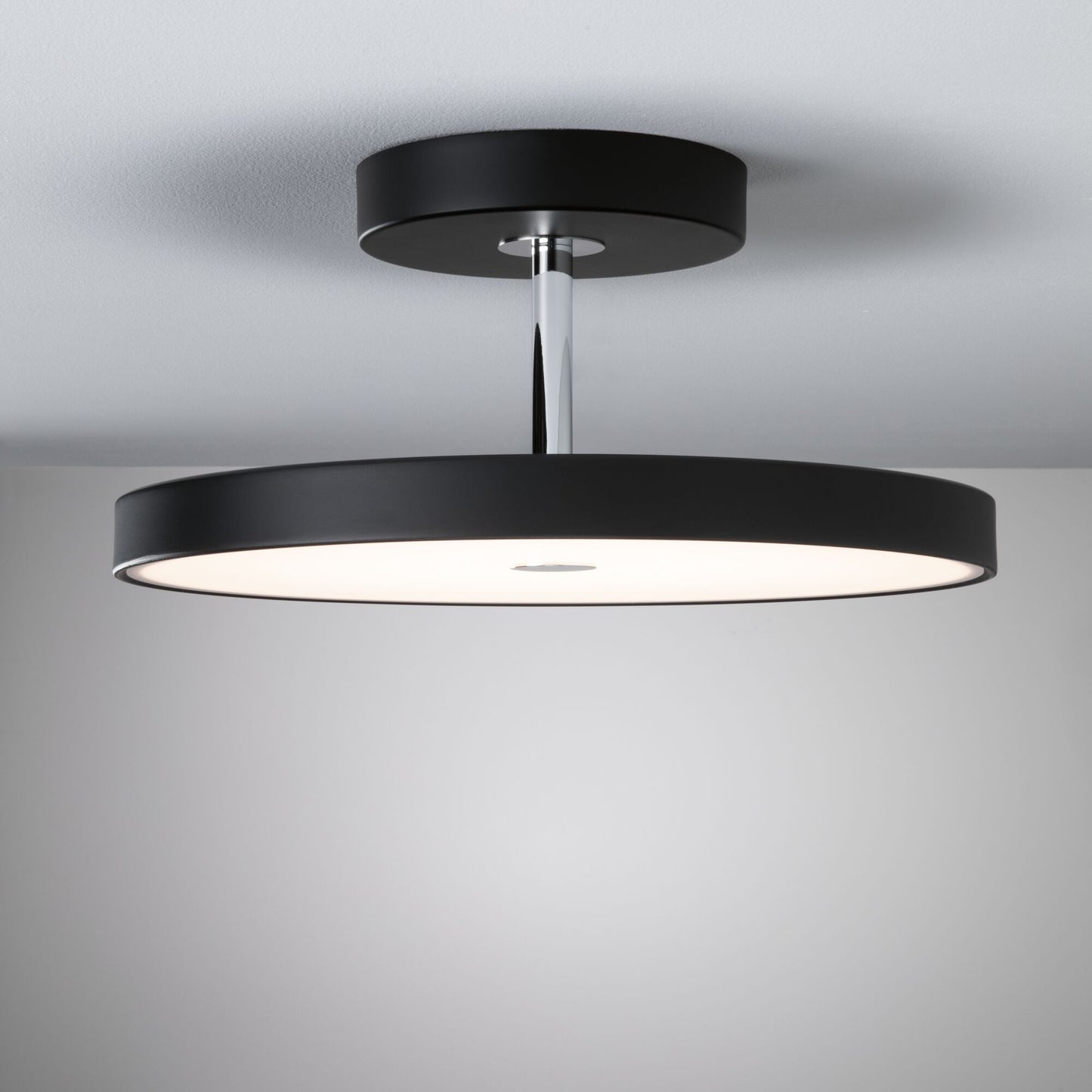 Paulmann LED Deckenleuchte Hildor Smart Home Zigbee 3.0    2700K 2000lm 230V 25W dimmbar Schwarz matt#Chrom