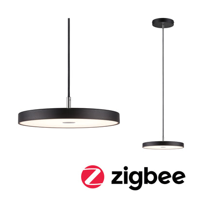 Paulmann LED Pendelleuchte Hildor Smart Home Zigbee 3.0    2700K 1000lm 17W Schwarz matt dimmbar