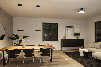 Paulmann LED Deckenleuchte Hildor 3-Step-Dim    2700K 2100lm 230V 26,5W dimmbar Schwarz matt#Chrom