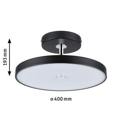 Paulmann LED Deckenleuchte Hildor 3-Step-Dim    2700K 2100lm 230V 26,5W dimmbar Schwarz matt#Chrom