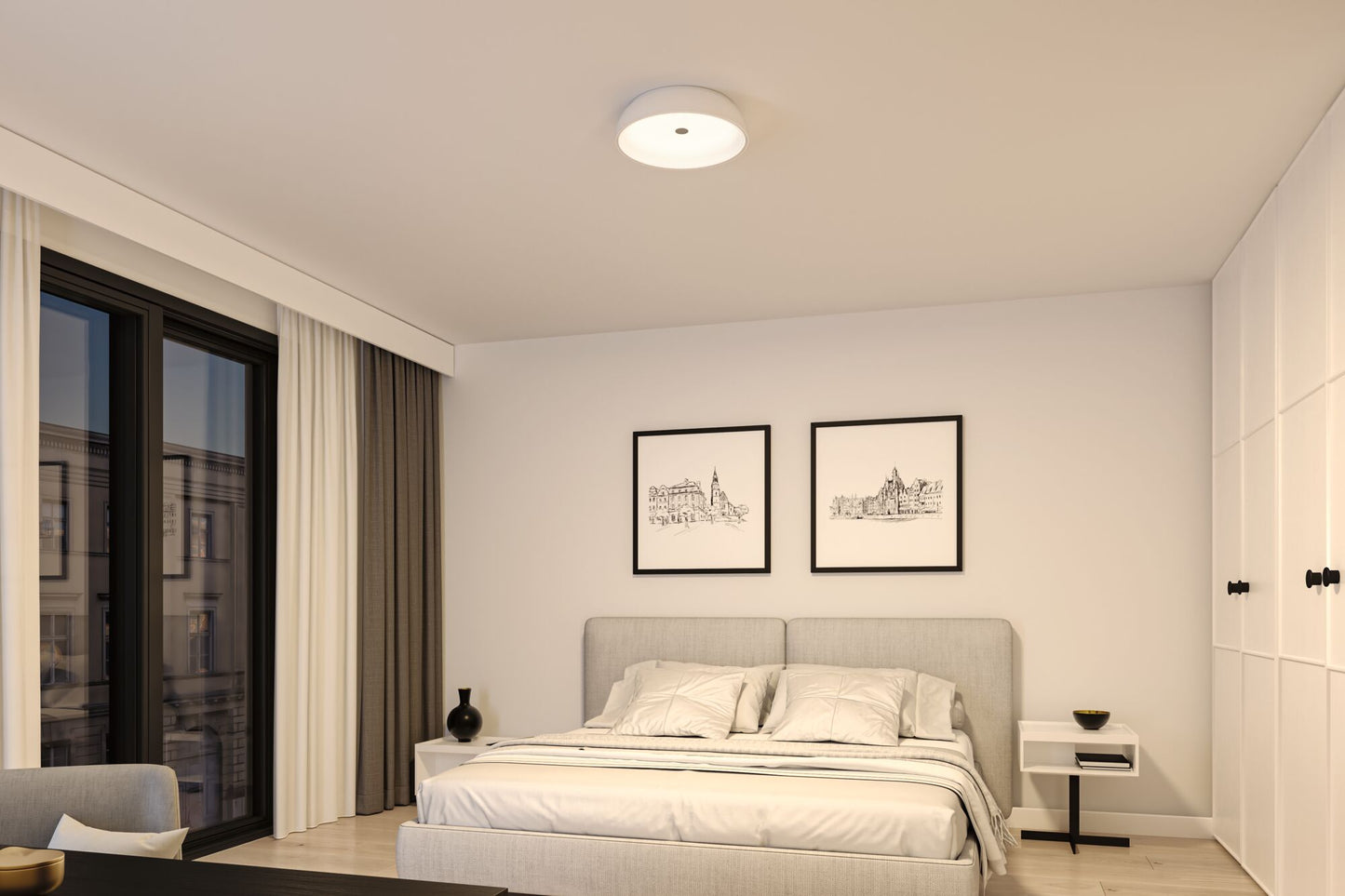 Paulmann LED Deckenleuchte Jaron 3-Step-Dim    2700K 1900lm 230V 26,5W dimmbar Weiß matt