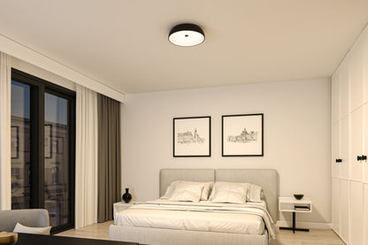Paulmann LED Deckenleuchte Jaron 3-Step-Dim    2700K 1900lm 230V 26,5W dimmbar Schwarz matt