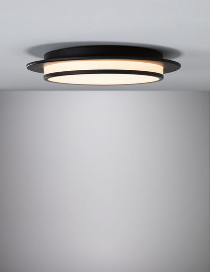 Paulmann LED Deckenleuchte Egron 3-Step-Dim    2700K 750lm 230V 16W dimmbar Schwarz matt