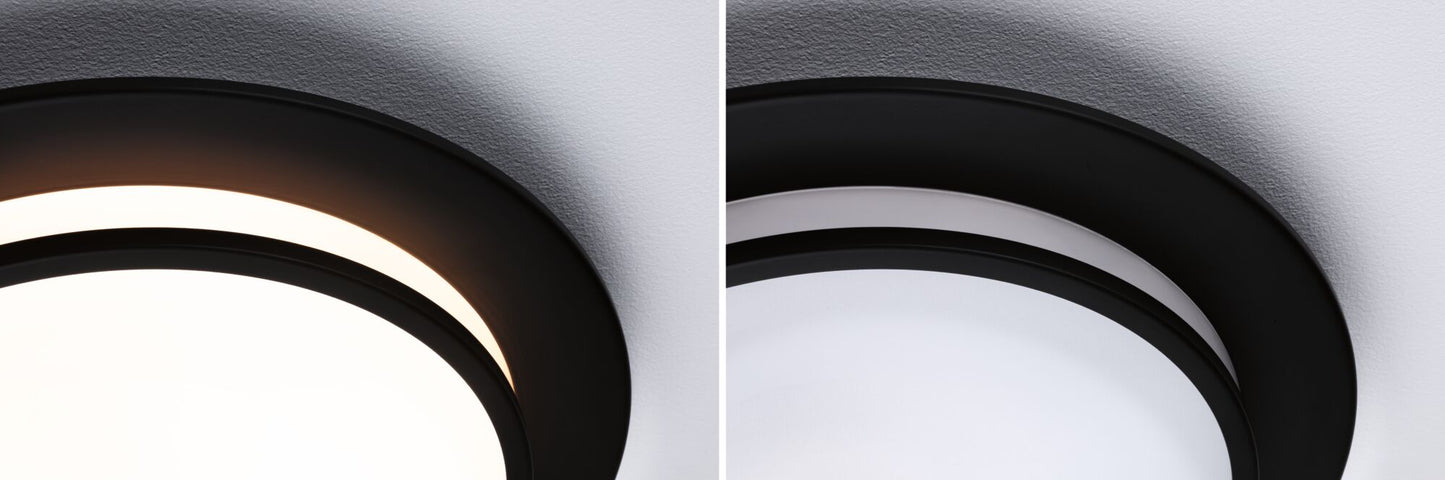 Paulmann LED Deckenleuchte Egron 3-Step-Dim    2700K 750lm 230V 16W dimmbar Schwarz matt