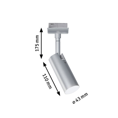 Paulmann URail LED-Spot Tubo 4,5 W 4000K Metall/Kunststoff