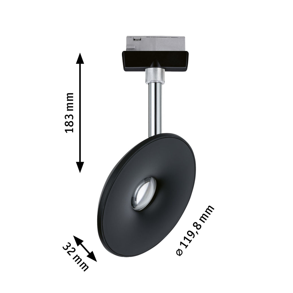 Paulmann URail LED-Spot Sphere Schwarz matt 7,4W 4.000K