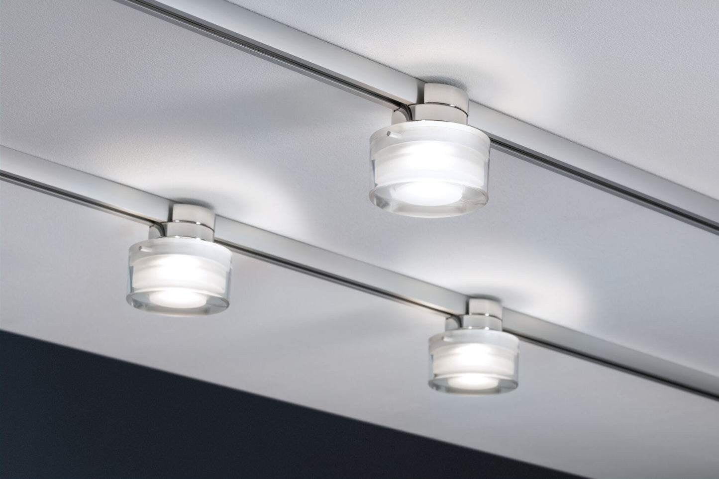 Paulmann URail LED Spot Ceiling Topa Dot 4,9W Chrom/Klar/Satin dimmbar