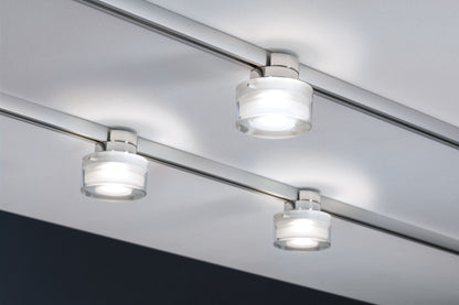 Paulmann URail LED Spot Ceiling Topa Dot 4,9W Chrom/Klar/Satin dimmbar
