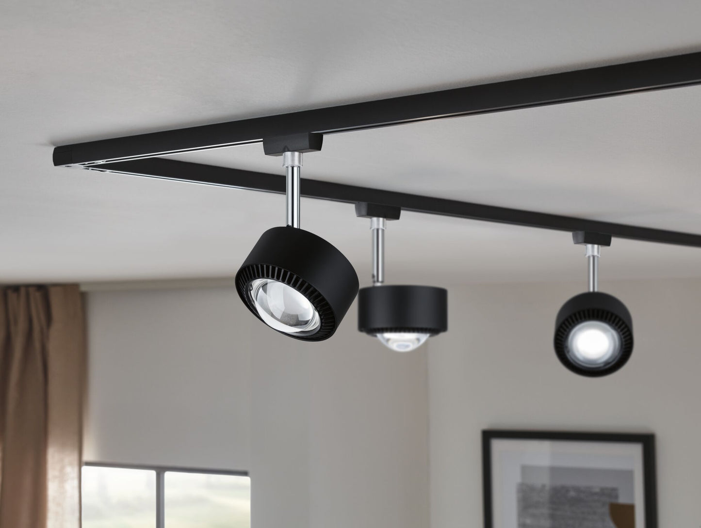 Paulmann URail LED Spot Aldan 1x8W Schwarz matt,Schwarz 4.000K dimmbar
