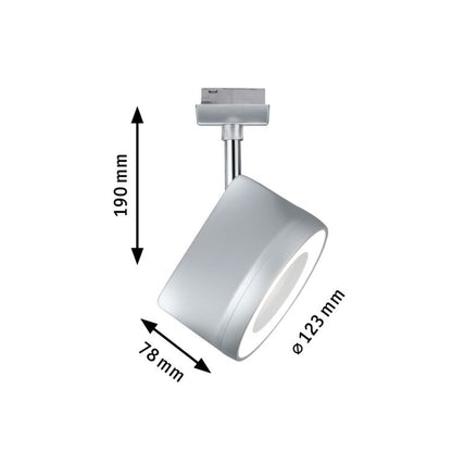 Paulmann URail Spot Arena 15W Weiß/Chrom dimmbar 4000K Metall/Kunststoff dimmbar