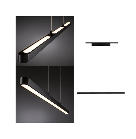 Paulmann URail LED Pendel Lento Schwarz matt 41W dimmbar