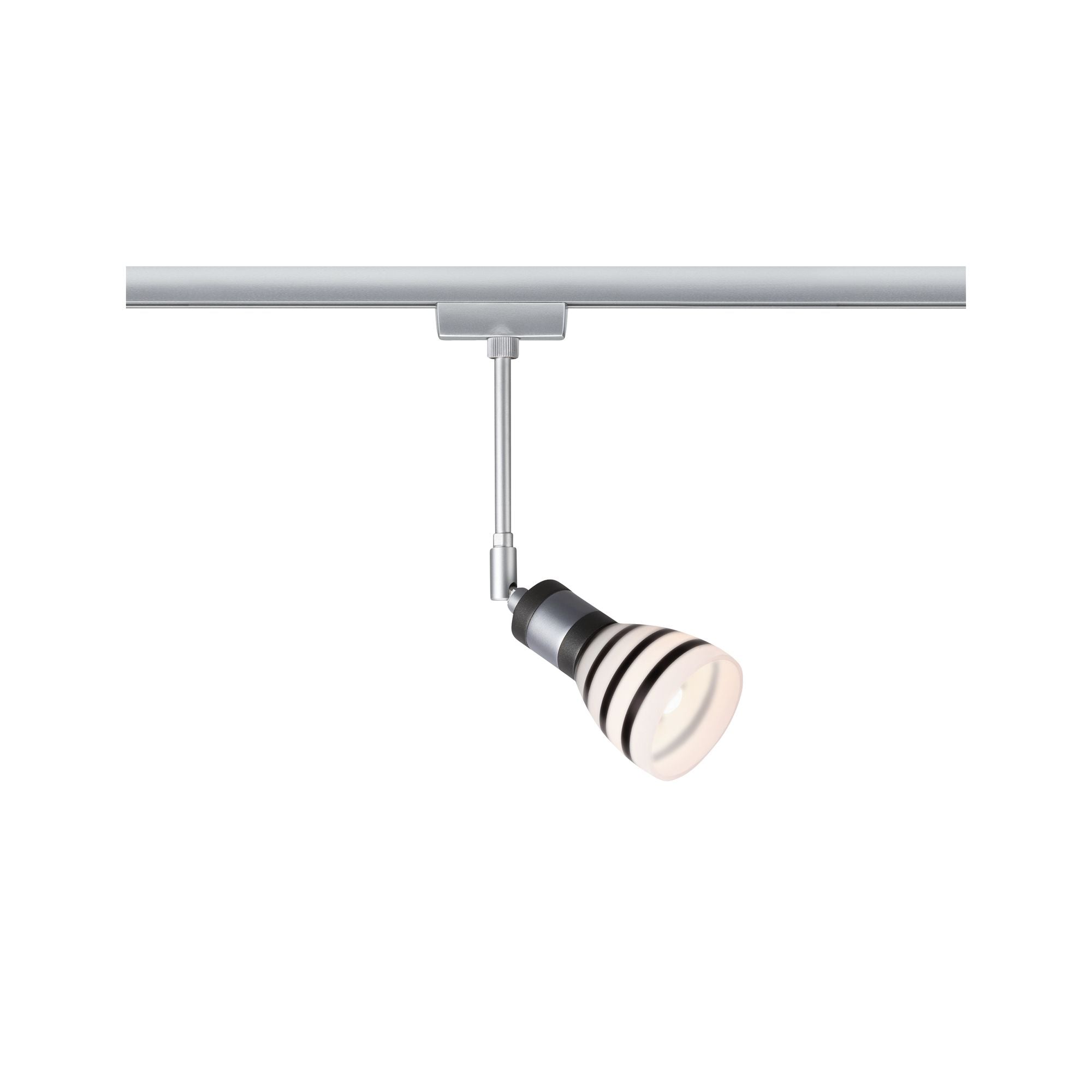 Paulmann URail System Light&Easy Spot Titurel 1x42W G9 Chrom m/Opal/Sz 230V Metall/Gls