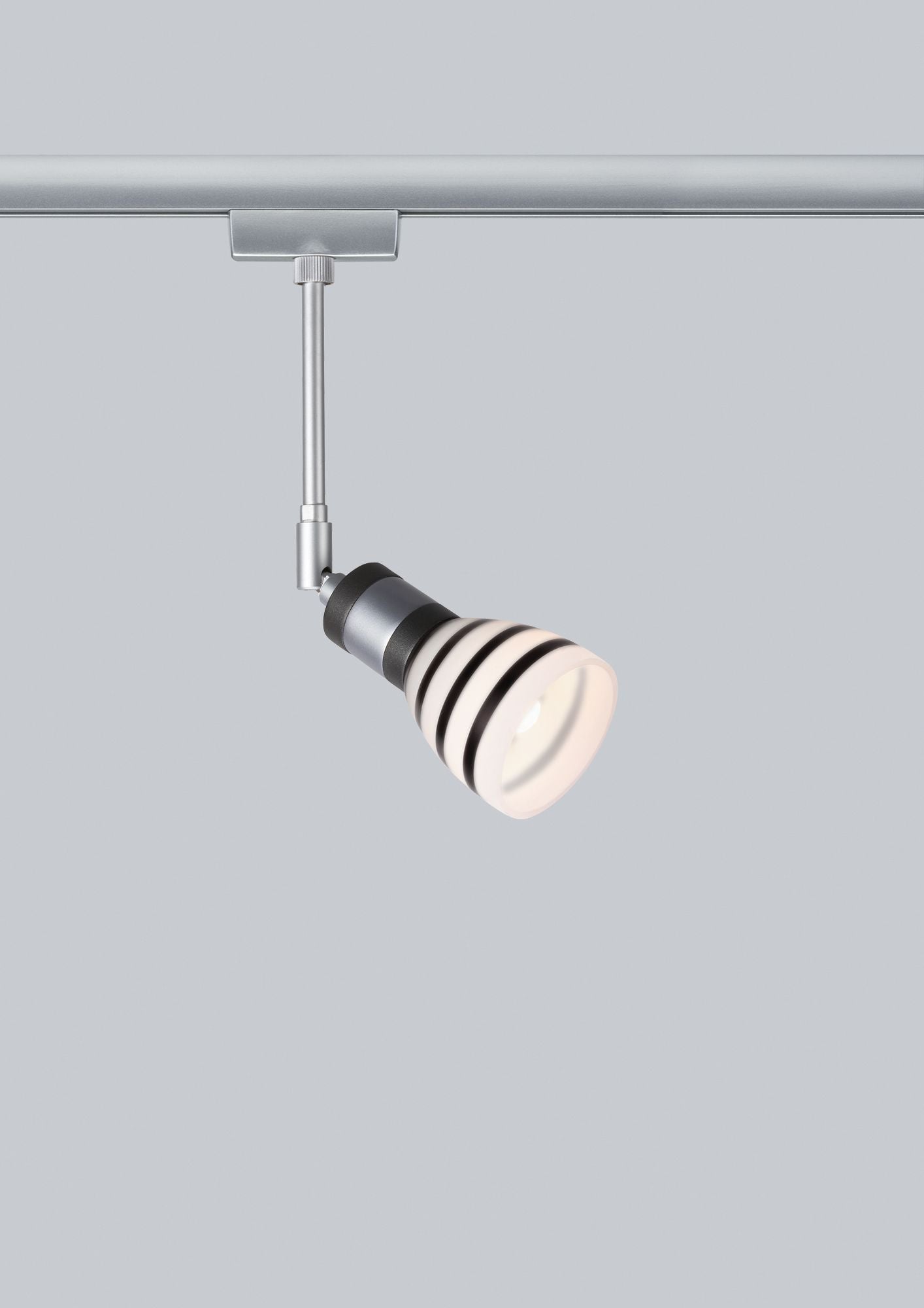 Paulmann URail System Light&Easy Spot Titurel 1x42W G9 Chrom m/Opal/Sz 230V Metall/Gls