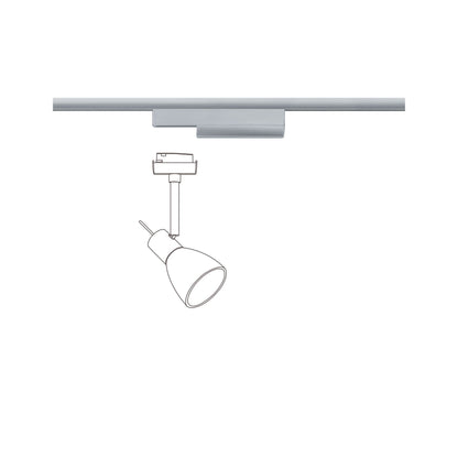 Paulmann Smart Home Zigbee URail Spotadapter 0-50W Chrom matt An/Aus/Dimmen