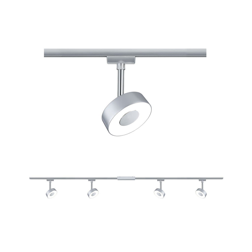 Paulmann URail LED Schienenspot Circle Basisset 4x222lm 4x5,3W 2700K  230V Chrom matt#Chrom