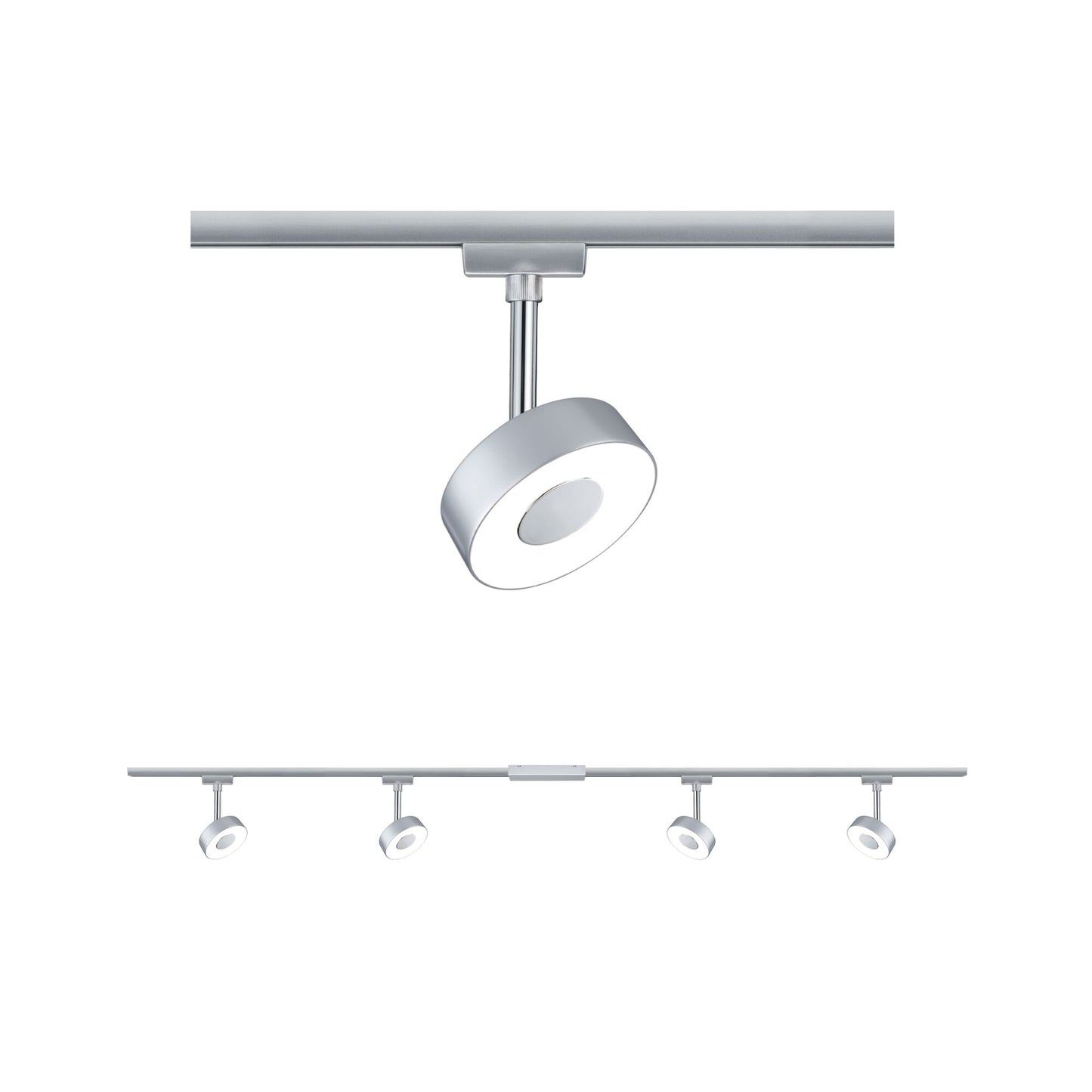 Paulmann URail LED Schienenspot Circle Basisset 4x222lm 4x5,3W 2700K  230V Chrom matt#Chrom