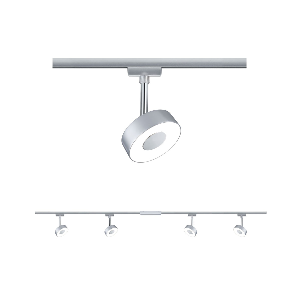 Paulmann URail LED Schienenspot Circle Basisset 4x222lm 4x5,3W 2700K  230V Chrom matt#Chrom