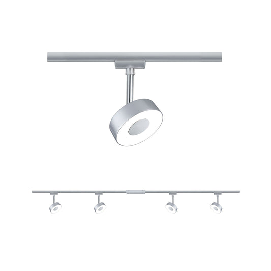 Paulmann URail LED Schienenspot Circle Basisset 4x222lm 4x5,3W 2700K  230V Chrom matt#Chrom