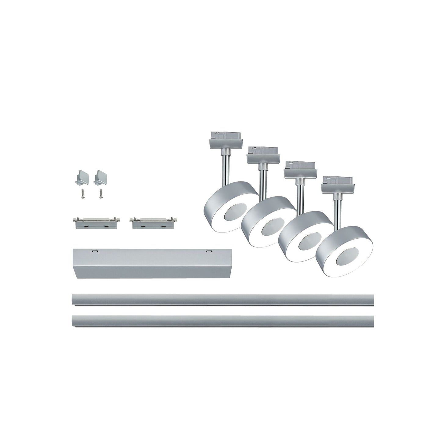 Paulmann URail LED Schienenspot Circle Basisset 4x222lm 4x5,3W 2700K  230V Chrom matt#Chrom