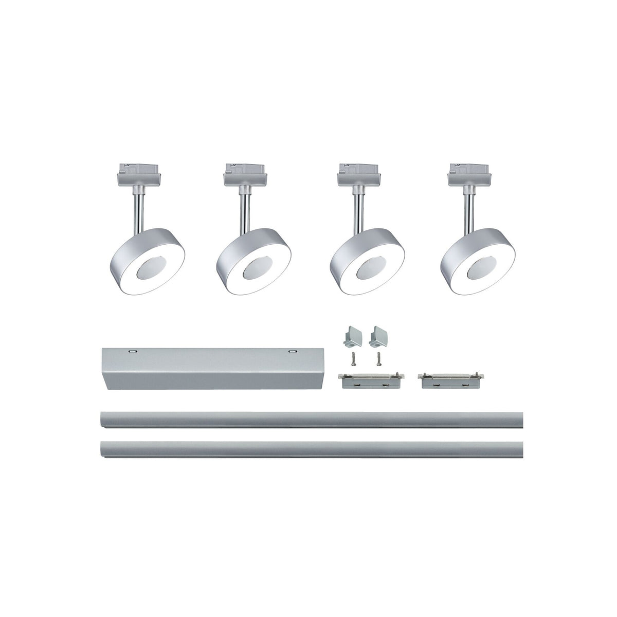 Paulmann URail LED Schienenspot Circle Basisset 4x222lm 4x5,3W 2700K  230V Chrom matt#Chrom