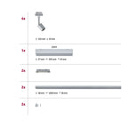 Paulmann URail Set Pure II Chrom matt ohne Leuchtmittel max. 4x10W GU10