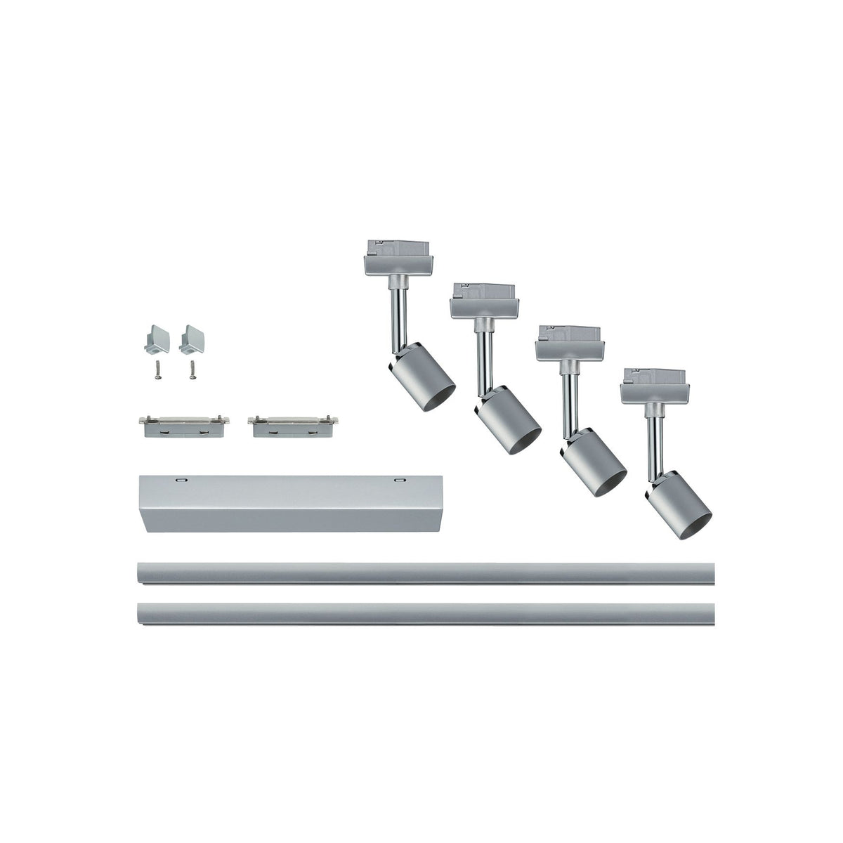 Paulmann URail Set Pure II Chrom matt ohne Leuchtmittel max. 4x10W GU10