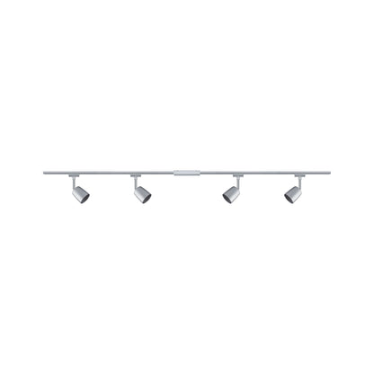 Paulmann URail Set Cover Chrom matt ohne Leuchtmittel max. 4x10W GU10
