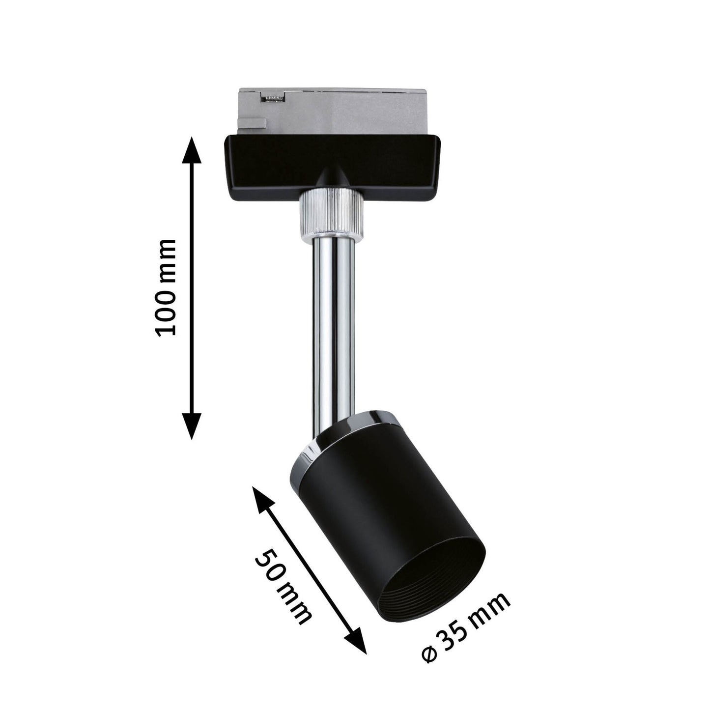 Paulmann Stromschienenstrahler LB24 URail Spot Pure II max10W sw/chr