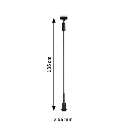 Paulmann Stromschienenpendelleuchte LB24 URail DecoSystems max.20W E14 sw
