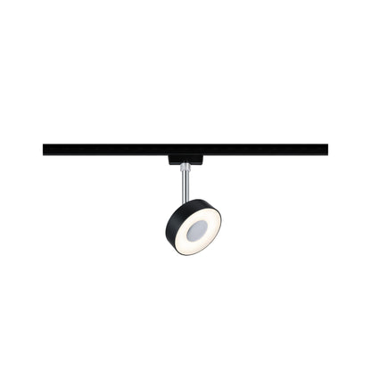 Paulmann URail LED-Spot Circle 5W Schwarz matt 2700K Metall/Kunststoff dimmbar