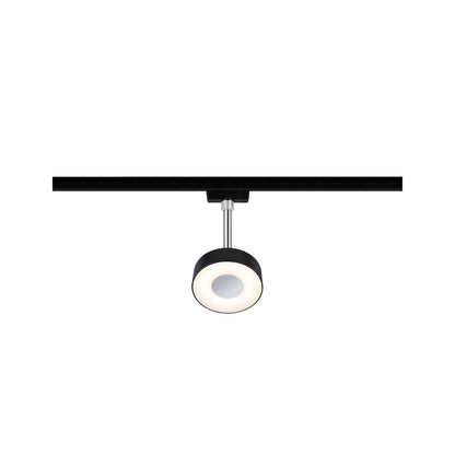 Paulmann URail LED-Spot Circle 5W Schwarz matt 2700K Metall/Kunststoff dimmbar