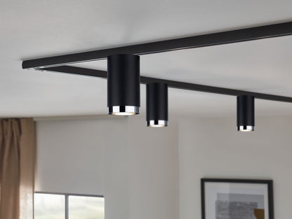 Paulmann URail LED-Spot Tube max. 10W GU10 Schwarz matt Metall/Kunststoff