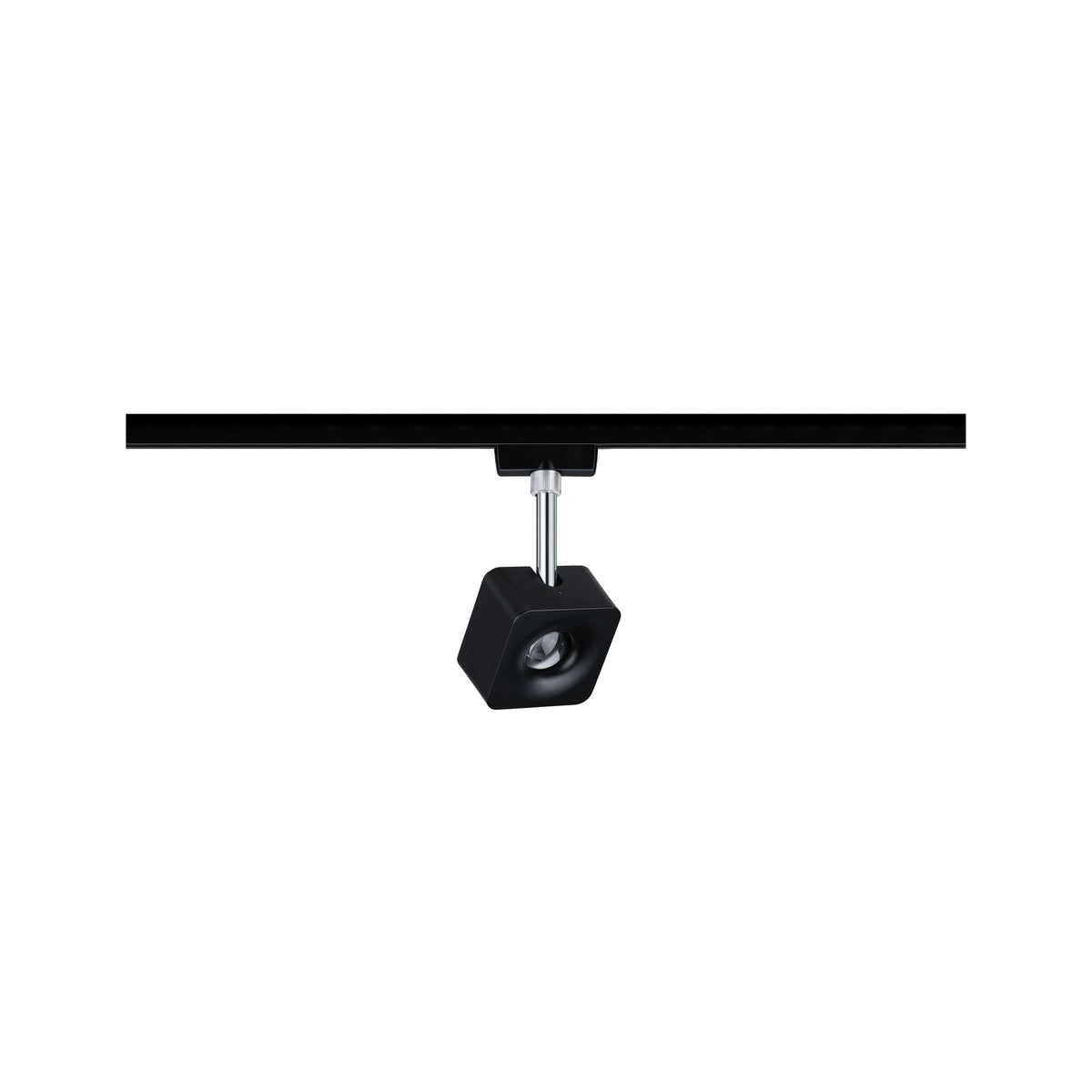 Paulmann URail LED-Spot Cube 8W Schwarz matt/Chrom 2700K Metall/Kunststoff dimmbar