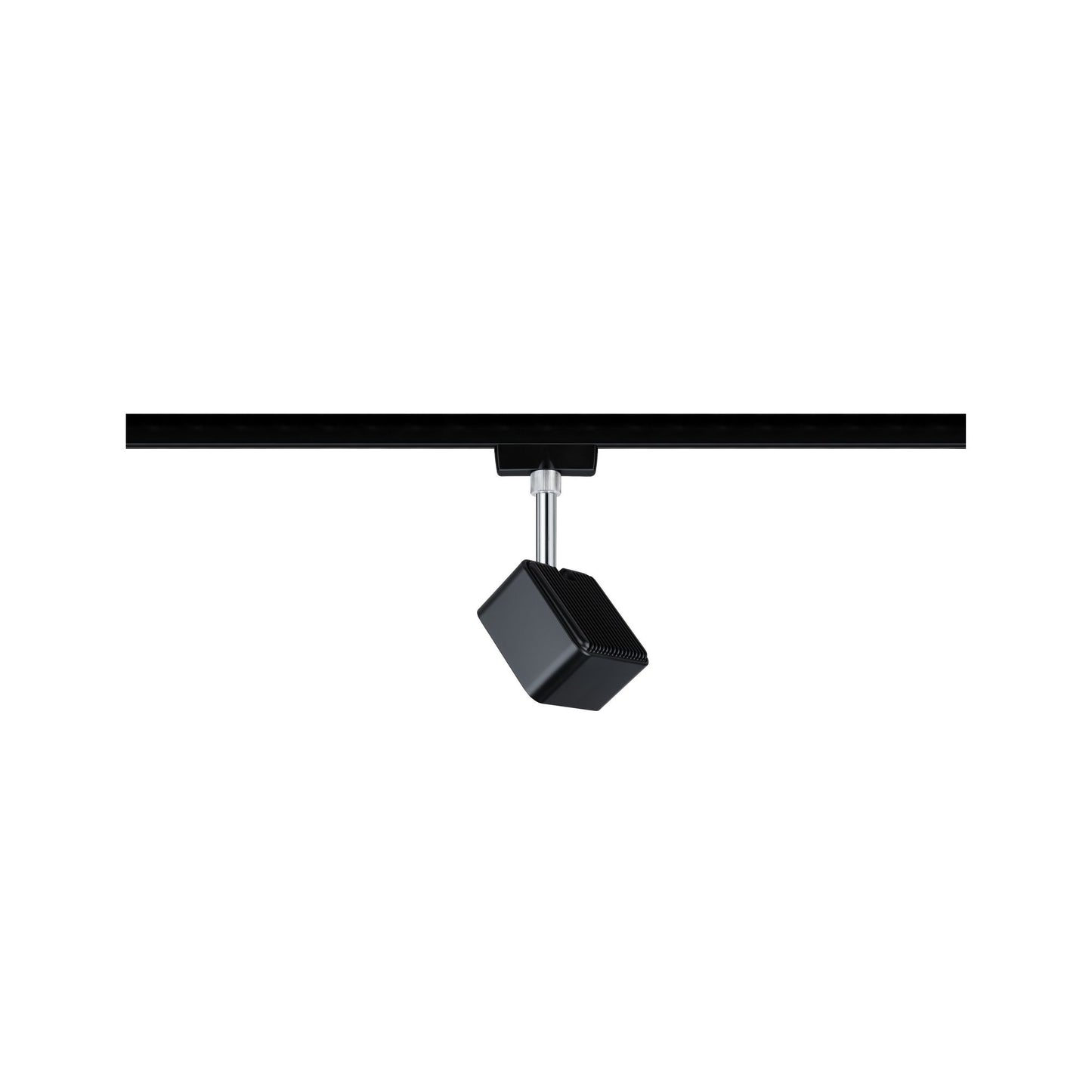 Paulmann URail LED-Spot Cube 8W Schwarz matt/Chrom 2700K Metall/Kunststoff dimmbar